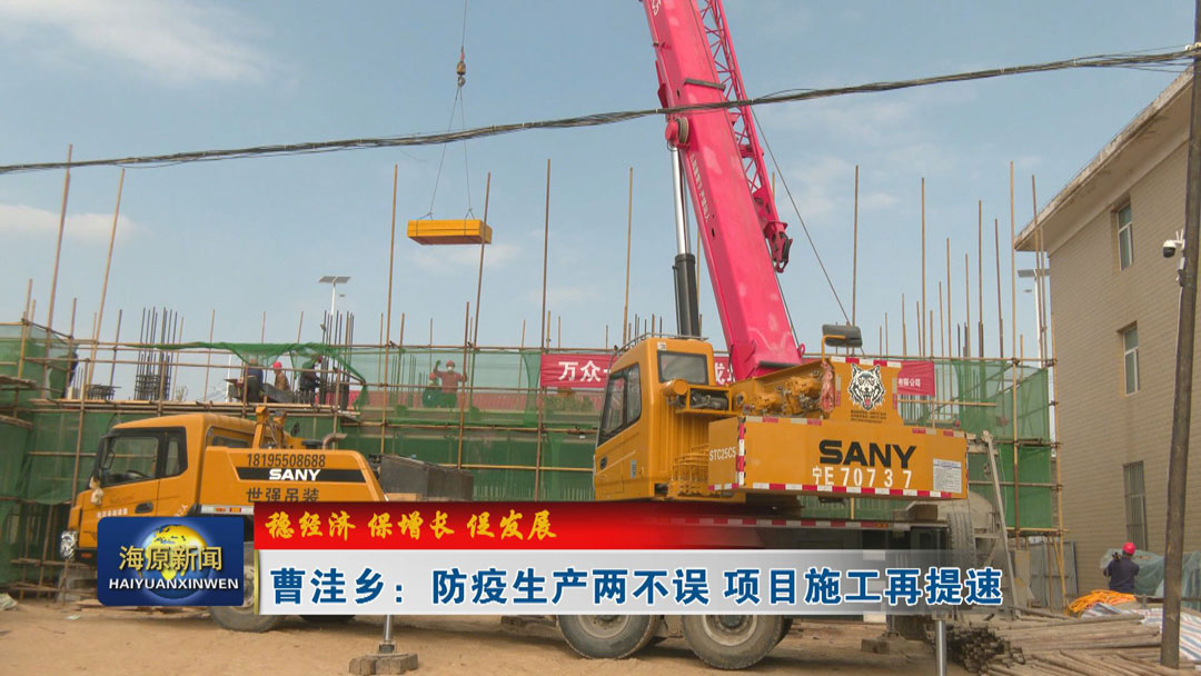【稳经济 保增长 促发展】曹洼乡：防疫生产两不误 项目施工再提速