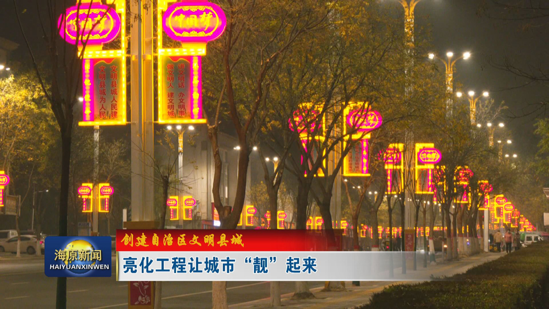 【创建自治区文明县城】亮化工程让城市“靓”起来