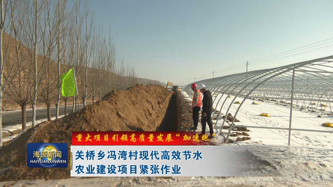 【重大项目引领高质量发展“加速跑”】关桥乡冯湾村现代高效节水农业建设项目紧张作业