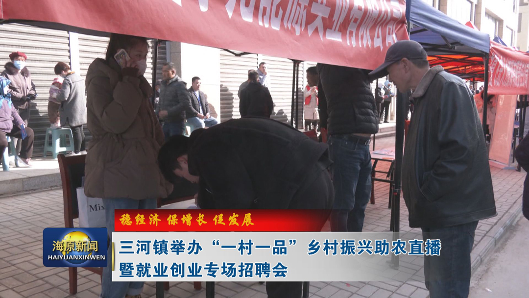 【稳经济  保增长  促发展】三河镇举办“一村一品”乡村振兴助农直播暨就业创业专场招聘会